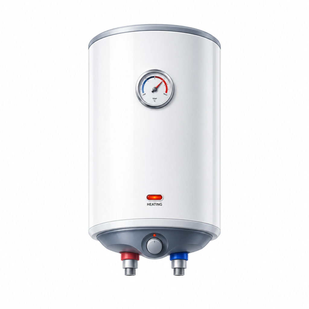 modern electric water heater with temperature dial (1)